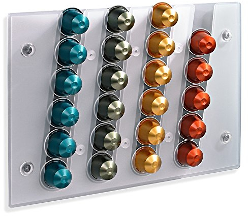 Eliplast 1300/1 Porte-Capsules à Ventouse, 23 x 32 cm, Blanc Transparent
