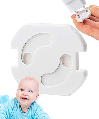 11x Steckdosen Kindersicherung von Avantina® - selbstklebende Kindersicherung Steckdose - Steckdosenschutz mit Drehmechanik und integrierter Klebefläche, schnelle und einfache Montage