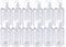 Frcolor Lot de 12 bouteilles rechargeables en plastique 75 ml avec bouchon de disque de pression clair conteneurs pour tous les produits liquides (Cap Couleur aléatoire)
