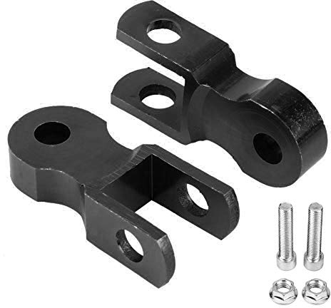 Stoßdämpfer-Duokon 2Pcs Shock Riser Stoßdämpfer, Motorrad Hinten Riser Riser Dämpfer 5cm Hebevorrichtung Pad (mit Schraube)