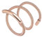 BREIL - Bracciale da Donna Collezione NEW SNAKE STEEL TJ2839 - Gioiello Modellabile al Polso in Maglia in Acciaio Lucido con Elemento Rigido - Lunghezza 50 cm - Oro Rosa/Gold Rose