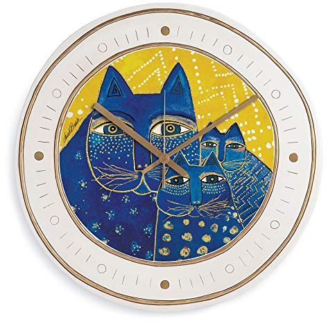 Egan Laurel Burch Uhr, Keramik, elfenbeinfarben, Small, Elfenbein