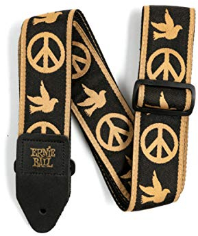 Ernie Ball Jacquard-Gitarrengurt - Peace Love Dove
