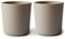 Mushie Tasse de vaisselle pour enfants | Ensemble de 2 tasses de table réutilisables | Résistantes au lave-vaisselle et au micro-ondes | Facile à tenir pour l'enfant Fabriqué au Danemark | Vanilla