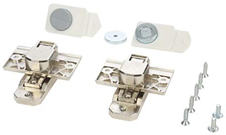 sparefixd Juego de bisagras integradas para puerta de armario para lavadora Siemens