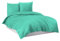 Mixibaby Bettwäsche Bettgarnitur Bettbezug 100% Baumwolle 135x200 155x220 200x200 200x220, Farbe:Türkis, Größe:200 x 220 cm