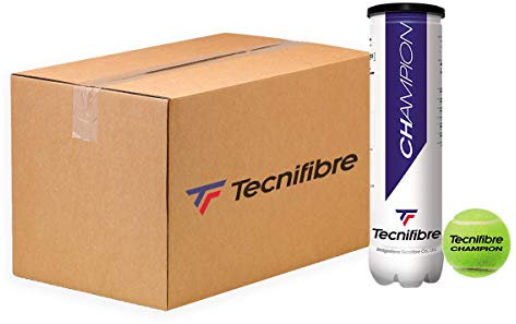 Tecnifibre Unisex – 1 Tube 4 Champion Tennisbälle, Gelb, Einheitsgröße EU