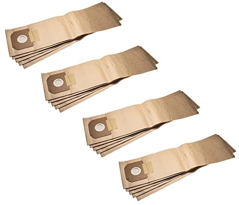 vhbw 20x Staubsaugerbeutel kompatibel mit Kärcher NT 55/1 Tact ADV, NT 55/1 Tact TE M, NT 55/1 Tact Te Staubsauger - Papier, 75,5cm x 20cm, braun