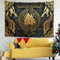 Facbalaign Wikinger Drachen Rune Wandbehang Tapisserie Leicht Wanddekoration Wandbehang Tuch Wohnzimmer Schlafzimmer Schlafsaal Multicolor 200x150cm