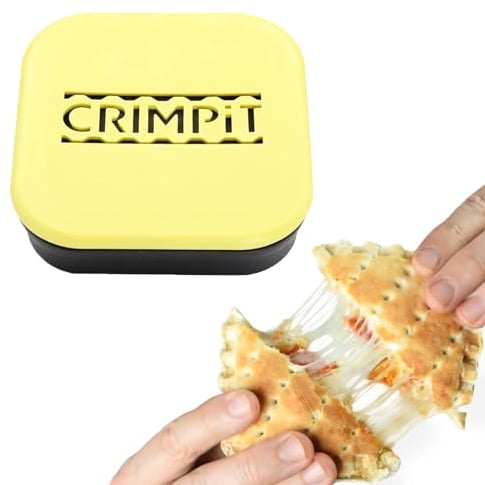 CRIMPiT The Original Sandwich Crimper - Make Healthy Toasted Snacks In Minutes - Simply Crimp it, Heat it, Eat it! Works with healthy Thin bread and standard bread