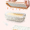 Eiswürfelbehälter mit Deckel, lebensmittelechte Silikon Eiswürfelform, alle Eiswürfel in einer Sekunde freigeben, wiederverwendbare Ice Cube Tray (Pink)