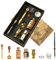 Joyeee Artist Dip Pen with Ink, Wooden Dip Pen, Bottle Sealing Wax Beads, Tea Candle, Glass Cup, Gold Letter Opener, Wooden Pen Holder and Wax Seal Spoon, Teacher Gift Box for Women Men…