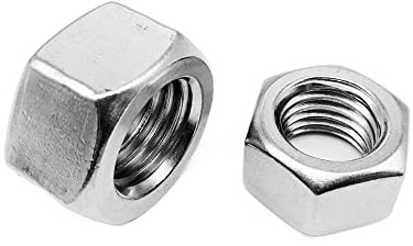 AHSKY 5/10 Stück UNF 1/4 5/16 3/8 7/16 304 A2-70 Edelstahl Standard Feingewinde Sechskantmutter Sechskantmutter (Color : Yellow)