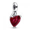 PANDORA ME Gebrochenes Herz Mini-Dangle aus Sterling Silber, mit künstlich hergestellten Kristallen verziert, aus der PANDORA Me Collection, 792524C01