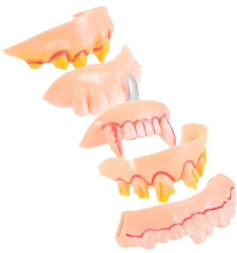GALPADA 5 Gefälschte Zähne Lustige Zähne -Zähne Hässliche Zähne Vampirzähne -Requisiten Ostereifüller Goodie-Bag-Zubehör Partyartikel Für Kinder Furzkissen