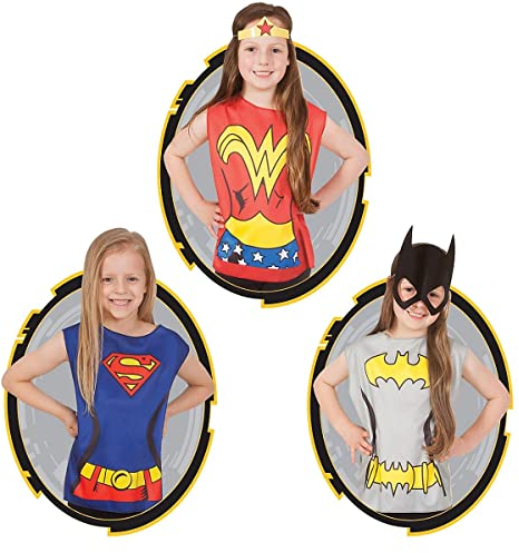 Rubie's DC Superhelden Party Set für Mädchen (3 Kostüme)