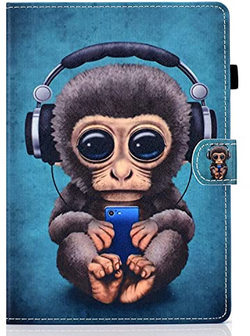 Bspring Hülle für 6 Kindle (11. Generation) PU-Leder Leichte Case Schutzhülle für 6 Zoll Kindle Basic 2024/2022 mit Auto Schlaf/Wach Funktion, AFFE