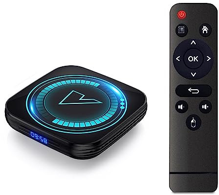 CHROX Android 12.0 TV Box, VONTAR H618 Smart TV Box 4GB RAM 64GB ROM Allwinner H618 2.4G/5G Dual Wifi H.265 4K/1080P Ultra HD Media Player Set-Top Box,4GB+64GB