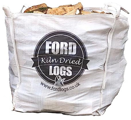 Jumbo 0.8m Bulk Bag of Mixed Kiln Dried Hardwood Firewood Logs - Fast Delivery - Woodsure accredited - Ideal for Wood Burners, Fire Pits, Pizza Ovens, Wood Fired Jacuzzi's - Ready to burn