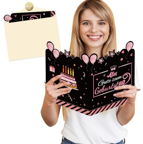 Geburtstagskarte Frau Mann Groß mit Umschlag 28x40cm,Happy Birthday Karte Geburtstag,Alles Gute Zum Geburtstag Geburtstagskarten, Geburtstagsglückwünsche Karten,Happy Birthday to You Geschenkkarte