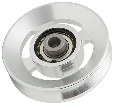 Acouto Fitness-Riemenscheibe aus Aluminiumlegierung, Zubehör für Heim-Fitnessstudio, Übung, Krafttraining, Zubehör, 115 Mm, 90 Mm, Riemenscheibe, Fitnessstudio, Aluminium, 115 Mm,