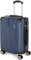 BRUBAKER Handgepäck Koffer London - Reisekoffer mit Zahlenschloss, 4 Rollen und Komfort Tragegriffen - 37 x 56 x 22 cm ABS Trolley - Hartschalen Rollkoffer (M - Blau)
