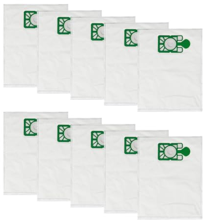 10 Pack Bags for Henry Vacuum,SHUOMAO Hoover Dust Bags Replacement Vacuum Bags Compatible with Henry Numatic Hetty Basil James Vacuum Cleaner,for Hvr160,Hvr200,Het160,Hhr200,Hva160,Hvt160