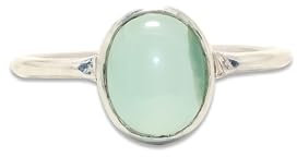 Aqua Chalcedon Ring, Stapel ring, Damen sch muck, Geburts tags ges chenk, Ges chenkartikel, handgefertigter Ring, 925 Sterling Silber, Ges chenk für Sie, Ges chenkartikel (65 (20.7))