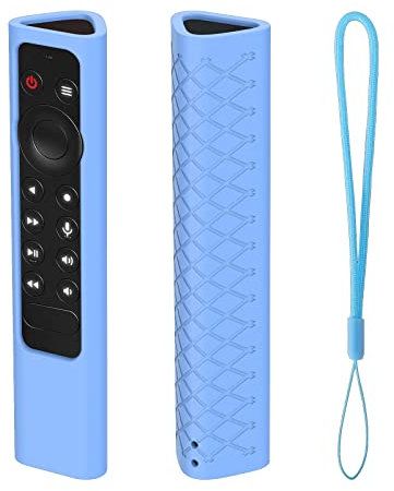 Mllepjdh Fundas protectoras de silicona para mando a distancia, fundas protectoras para el control remoto de Shield, bolsa protectora para la piel, color azul