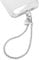 UKON Metal Phone Wrist Strap, Mobile Phone Chain Strap for Women Anti Theft Phones Lanyard with 2 Tether Tabs, Detachable Wrist Strap for iPhone (Pale Silver)