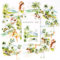 30 Stück Romantische Reise-Aufkleber, PET Transparente Seaside Landschaft Aufkleber für Scrapbooking, Junk Journaling