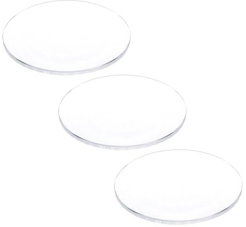 QUARKZMAN 3 Stück Uhrenglas 34,5mm x 1,5mm (Ø *Dicke), Einzel-Dom Runde Klarer Kristalllinse Uhren-Ersatzteile Uhrenglaslinse für Uhrmacher-Reparatur