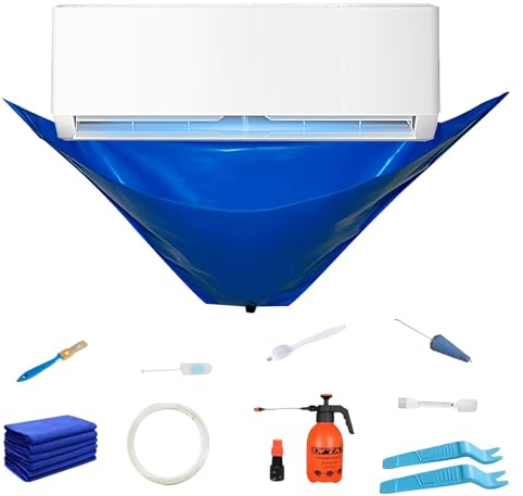 Kit Nettoyage Climatisation Split - 12 Pièces Housse De Nettoyage Pour Climatiseur | Lavage Pour Climatiseur | Nettoyage De Climatisation | Outils De Nettoyage De Climatisation | Kit De Housse De Nett