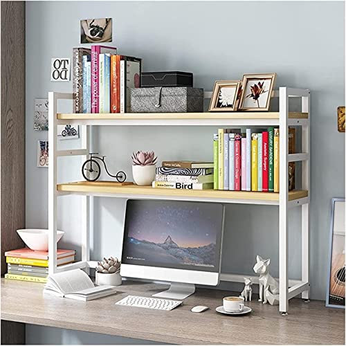 Schreibtisch-Bücherregal mit Stahlrahmen, modernes Leiter-Design, Bücherregal für dreidimensionale Aufbewahrung, unabhängiges Regalsystem für Zuhause oder Büro