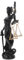 Alipis Blinde Statue Skulptur Von Griechischen Göttin Figurine für Home Office Harz und Waage