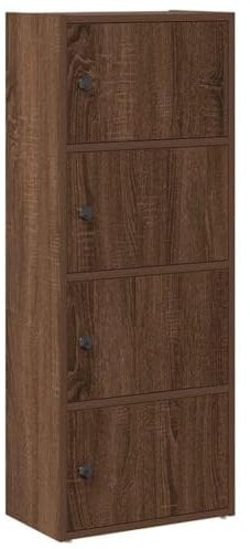 vidaXL Bücherregal Braun Eichen-Optik 40x24x102 cm Holzwerkstoff, Bücherschrank, Lagerregal, Regal, Lagerschrank, Schrank, Aufbewahrungsschrank