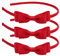 AYNKH 3 pièces Rouge School Bow bandeau Alice Hair Band, ensemble de ruban d'uniforme de fille Bow, petite fille bambin adolescent anniversaire cadeau nouvel an accessoires de cheveux