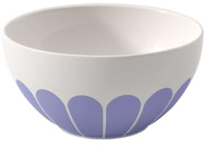 Villeroy & Boch - Fleur vert Cereal Bowl Green, Dishwasher-Safe, Microwave-Safe, Bowl for Cereal, Yoghurt & Snacks, Small Ramen BOL Bowl, Muesli Dish Flower Pattern, Premium Porcelain