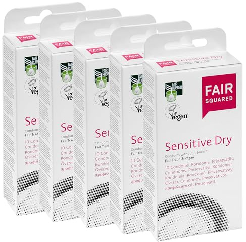 FAIR SQUARED Sensitive Dry Kondome 50er Bundle