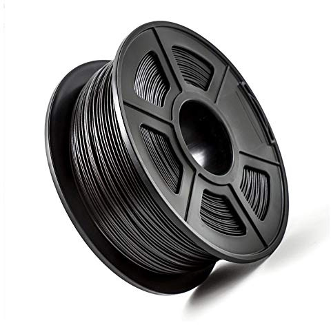 PETG Carbon Fiber Filament, 3D Printer Filament 1.75mm, PETG+Carbon Fiber-Carbon Black 5kg(Carbon Black 3kg)