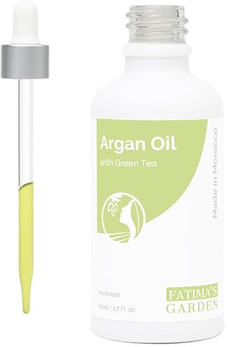 Fatima's Garden Argan & Green Tea Oil - Anti-Aging Moisturizer, 50ml