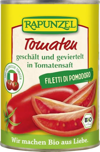 Tomaten geschält und geviertelt in der Dose 6 x 400 g