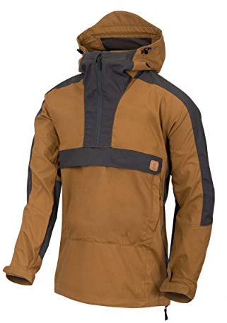 Helikon-Tex Uomo Woodsman Anorak Giacca Coyote/Ash Grey Taglia L (EU) / M (US)