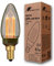 greenandco Vintage Design LED Birne zur Stimmungsbeleuchtung | E14 C35 | smoke | 2W 45lm | 1800K extra warmweiß | 320° | 230V | flimmerfrei | nicht dimmbar | Edison Glühbirne