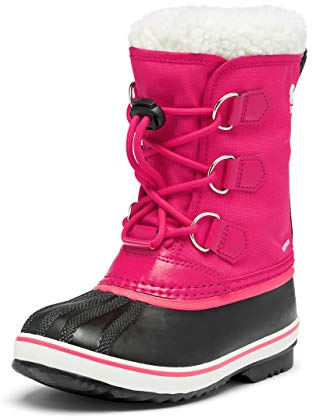 Sorel KIDS YOOT PAC NYLON WATERPROOF Schneestiefel für Unisex Kinder, Rot (Bright Rose) - Youth, 37 EU