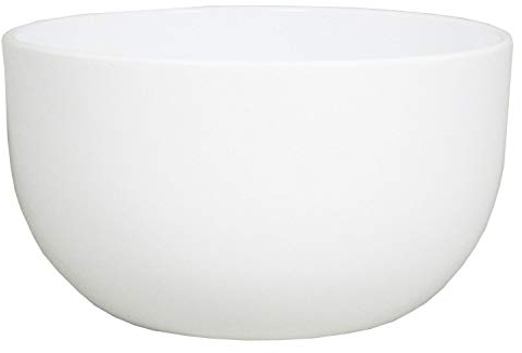 INNA-Glas Keramik Blumenschale, Ø26cm, 14cm, weiß - Pflanzschale/Übertopf Schale