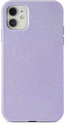 aiino Buddy Case für iPhone 12 mini, biologisch abbaubar und antimikrobiell, 100% pflanzliche Materialien, stoßfest und kratzfest, weicher Griff, antimikrobielle Technologie - Provence Lila