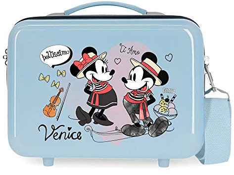Disney Minnie Let´S Voyage Trousse de Toilette Adaptable, Bleu, 29x21x15 cms, Venice