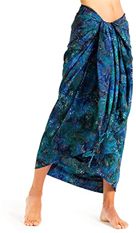 PANASIAM Sarong B204 blue green, L