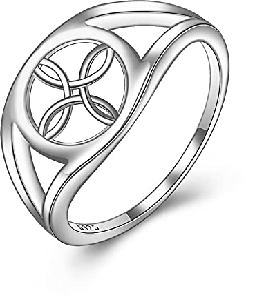 YFN Drachen Ringe Sterling Silber Schwarz und Weiß Drachen Ringe Schmuck Dragon Geschenke für Damen Herren (Keltische)